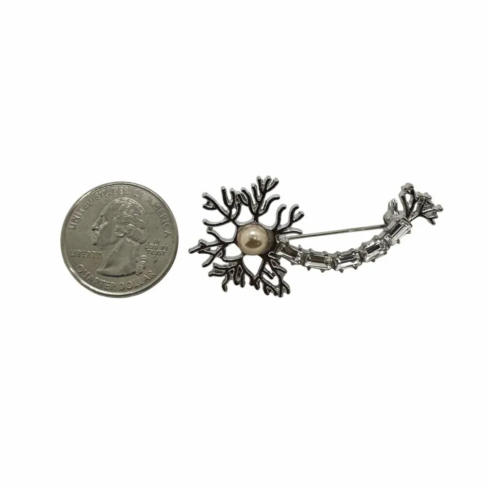 ✨Neuron Pin Brain Nerve Cell Medical Brooch Jewelry Human Nerve Doctor Nurse✨ - Picture 4 of 4